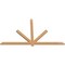 Ekena Millwork Kennewick Timber Gable Bracket, Western Red Cedar, 84"W x 49"H x 1 1/2"D x 3 1/2"F, 14/12 Pitch GBW084X49X0204KEN00SWR - alternate 3